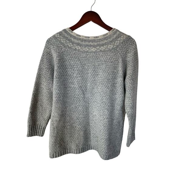 Woolrich scoop neck sweater lambs wool blend size large - Picture 3 of 8